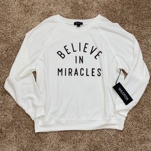 Wildfox Believe in Miracles Sweater Small